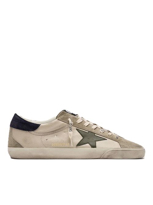 Sneakers Super-Star Cream Grey Olive Green Dark Blue Golden Goose | GMF00102.F008728.83408CREAM/GREY/OLIVE